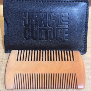 jungle culture beard comb with case