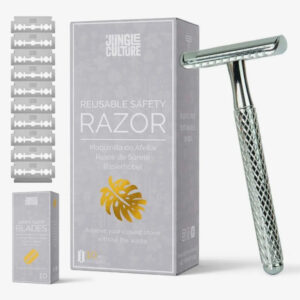 jungle culture unisex re usable safety razor (10 blades incl)