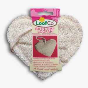 loofco bathtime loofah heart shaped