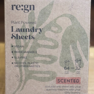 re:gn laundry sheets (64 small load or 32 large load) scented