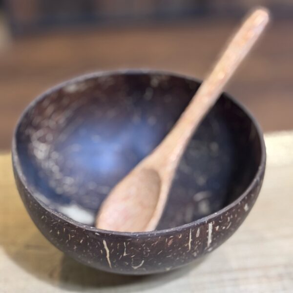 bamboo bowl and spoon
