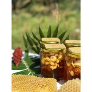 caramelised honey almonds