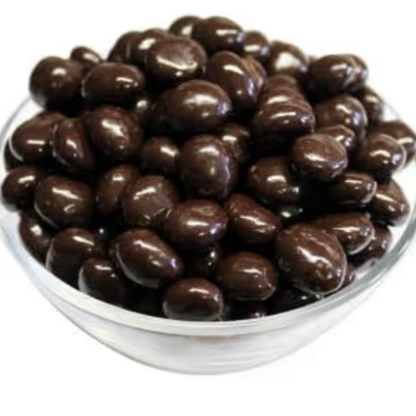 dark chocolate covered coffee beans