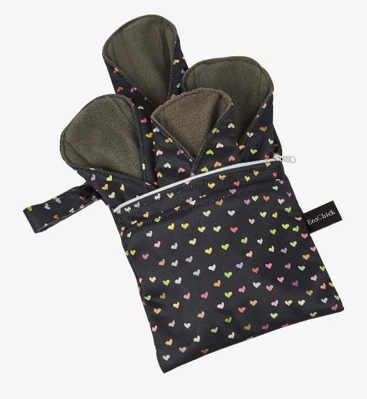 ecochick re usable sanitary pads incl bag (4 diferent size pads)