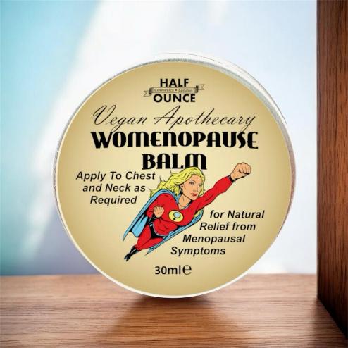 half ounce womenopause clary sage & basil balm 30ml (organic & vegan)