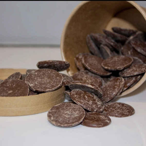 organic vegan chocolate couverture buttons