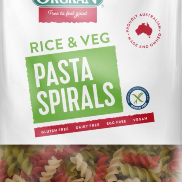 rice & vegetable pasta spirals