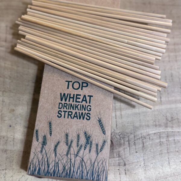 do green top wheat drinking straws (100 straws 150mm)